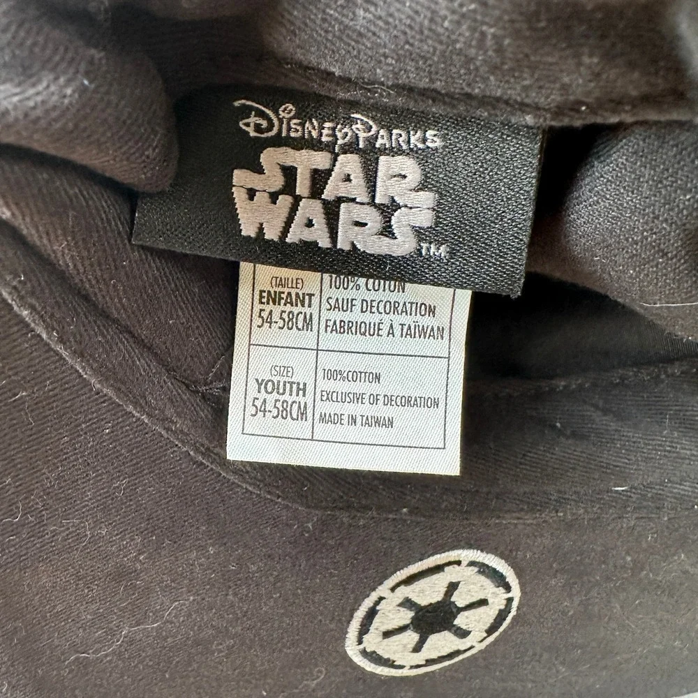 Disney Parks Youth Darth Vader Hat Black Star Wars Walt Disney World Cap